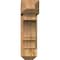 Ekena Millwork Balboa Craftsman Rough Sawn Bracket w/ Offset Brace, Western Red Cedar, 8"W x 24"D x 28"H BKT0806X24X28BOA04RWR - alternate 2